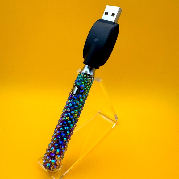 Colorful Rhinestone 510 Threaded Battery - Picture 2 of 7